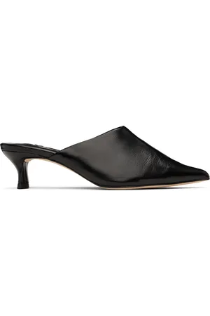 By Far Black Luciana Mules