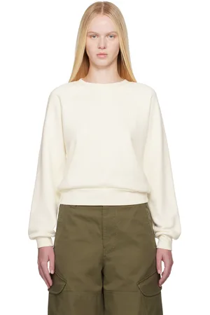 ÉTERNE Off-White Shrunken Raglan Sweatshirt