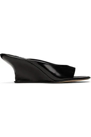 By Far Black Caroo Mules