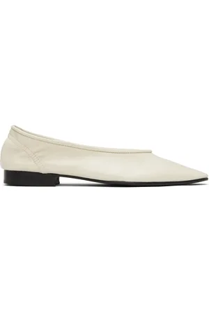 By Far Off-White Carré Ballerina Flats