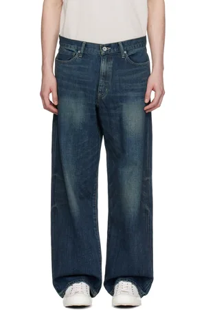 NEIGHBORHOOD Blue Washed Denim DP Wide Jeans