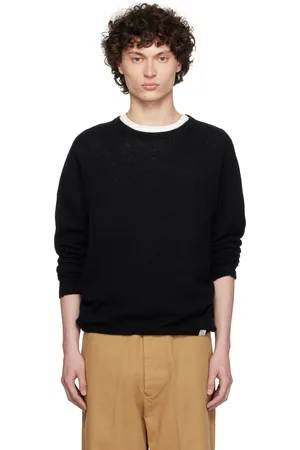 Merz b. Schwanen Black SKCN02 Knitted Longsleeve Sweater