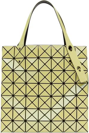 Issey Miyake Yellow Prism Metallic Tote