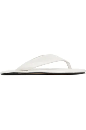 By Far White Dasha Flip-Flops