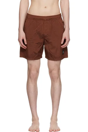 Stone Island Burgundy Nylon Metal In Econyl Swim Shorts