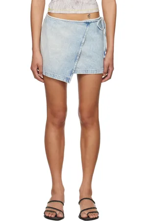 Diesel Blue De-Lem-Mini Denim Miniskirt