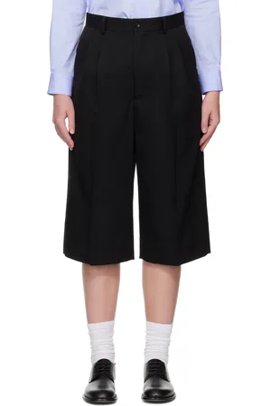 Comme des Garçons Wool Gabardine Pleated Wide Trousers