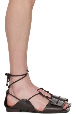 LEMAIRE Brown Opanka Flat Sandals