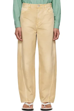 Auralee Beige Organic Cotton Duck Trousers