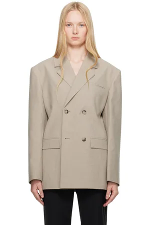 Nanushka Gray Diante Blazer