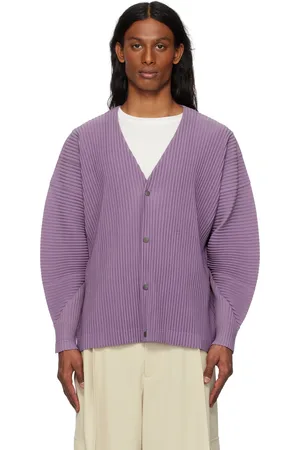 Issey Miyake Purple Monthly Color April Cardigan