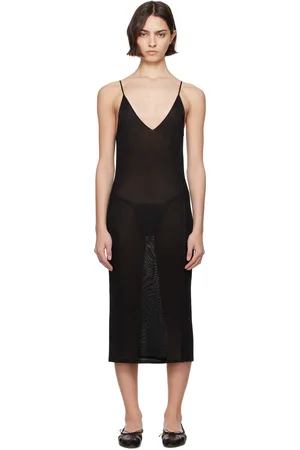 High Black Slinky Gabe Midi Dress