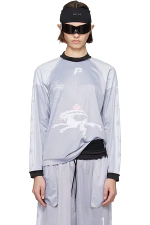 PROTOTYPES Gray Insideout Football Long Sleeve T-shirt