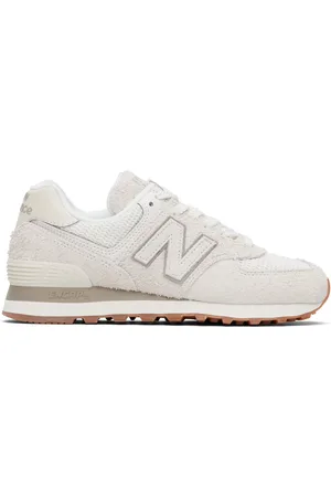 New Balance Beige & Off-White 574 Sneakers