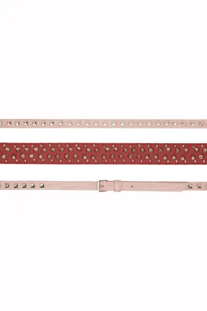 all in Pink & Red Triple Belt