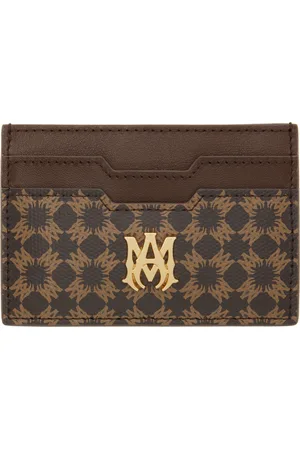 AMIRI Brown MA Quad Card Holder
