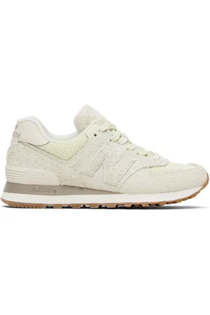 New Balance Beige & Green 574 Sneakers