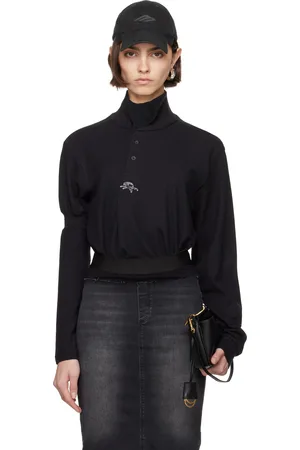 PROTOTYPES Black Twisted L.S. Polo