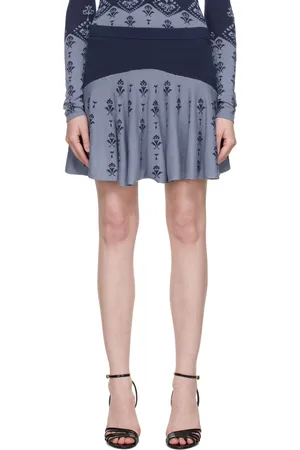 Conner Ives Flared Miniskirt