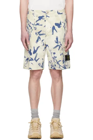 Stone Island Off-White Bermuda Comfort Cargo Shorts