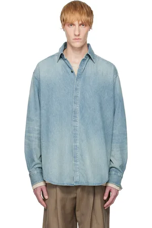 FEAR OF GOD Blue Button Up Denim Shirt