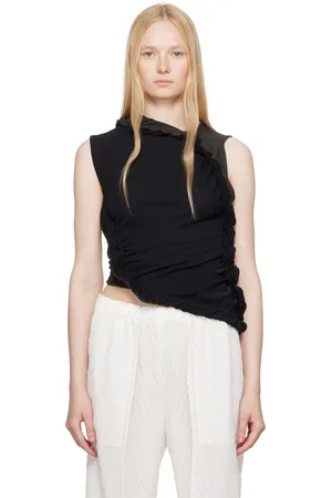 Issey Miyake Black & Gray Beanstalk Tank Top