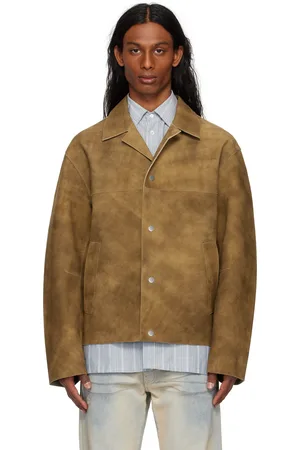Hope Tan Boxy Suede Jacket