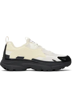Maison Kitsuné Off-White & Black Sora Sneakers