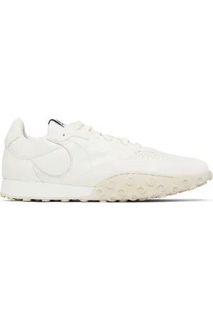 Marine Serre White Suede Leather MS Rise Sneakers