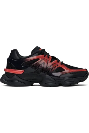 New Balance Black & Red 9060 X Sneakers