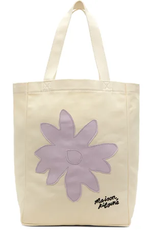 Maison Kitsuné Off-White Daisy Flower Tote