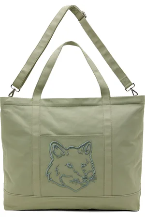 Maison Kitsuné Green Fox Head XL Tote