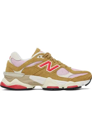 New Balance Tan & Pink 9060 Sneakers