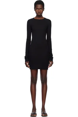 ÉTERNE Long Sleeve Crewneck Minidress
