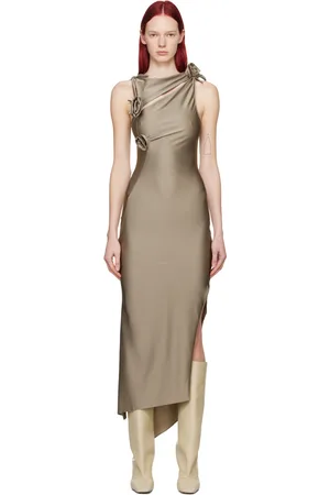COPERNI Taupe Flower Maxi Dress