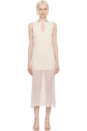 Bec & Bridge Off-White Aurora Keyhole Maxi Dress