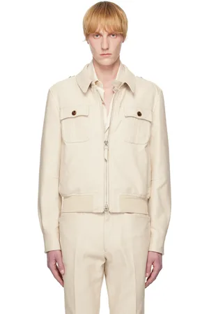 Tom Ford Beige Summer Cord Battle Jacket