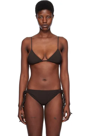Jil Sander Brown Tangle Bikini Top