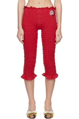 Conner Ives Shirred Capri Trousers