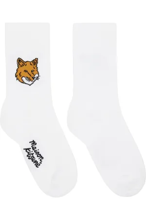 Maison Kitsuné White Fox Head Socks