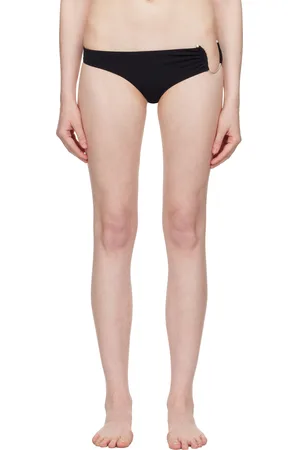 CHRISTOPHER ESBER Ruched Crescent Side Bikini Bottom