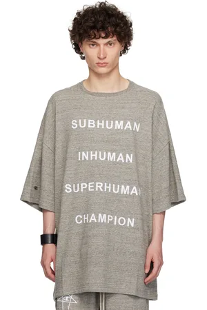 Rick Owens Gray Champion Edition Tommy T-shirt