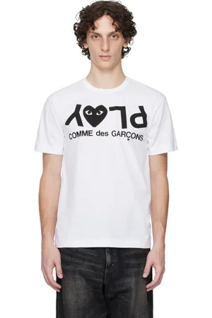 Comme des Garçons White Large Logo T-shirt