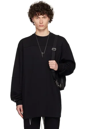 Rick Owens Black Champion Edition Girdered Sweatshirt
