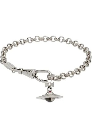 Vivienne Westwood Gunmetal New Petite Orb Bracelet