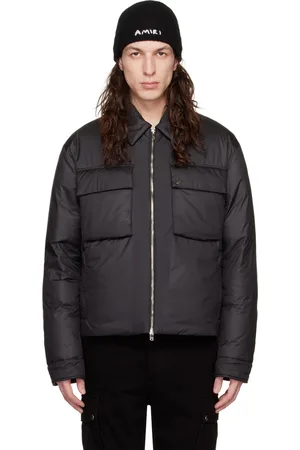 AMIRI Black Front Zip Down Jacket
