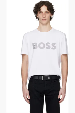 HUGO BOSS Two-Pack Black & White Printed-Logo T-shirts