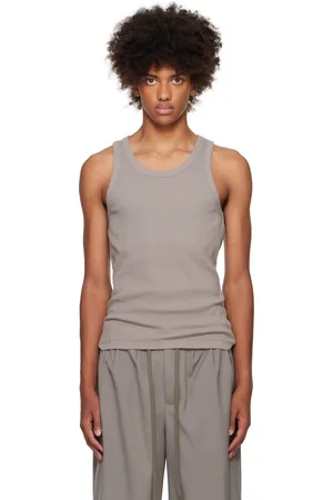 Entire Studios Gray Rib Tank Top