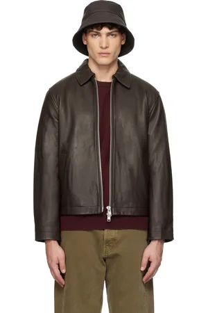 Sunflower Brown Short Leather Jacket