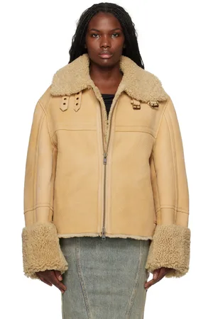 Entire Studios Tan 01 Shearling Jacket